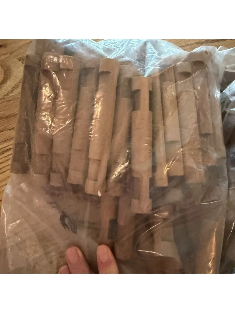 Log cabin building Block Pieces New in Bag Various Sizes